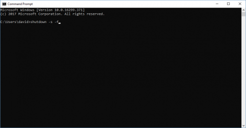 shutdown command windows 10