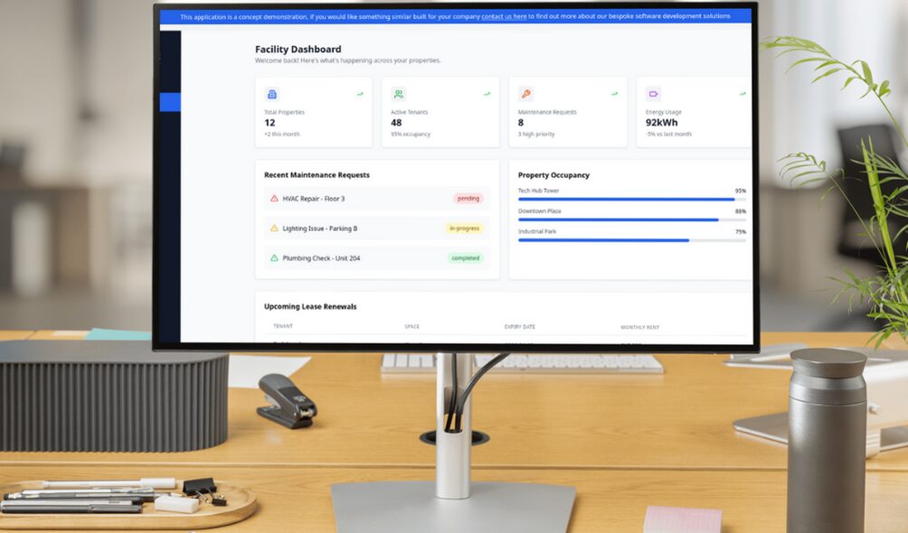 Demo Dashboard For Commercial Building Maintenance & Monitoring