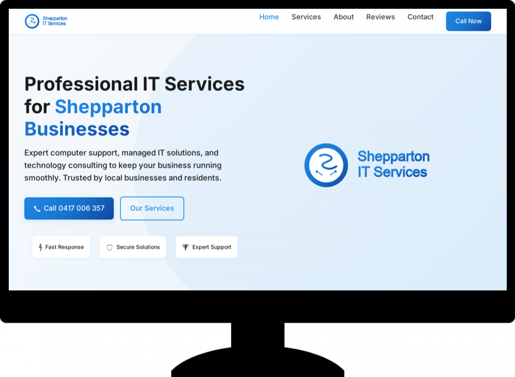 SheppartonITServicesWebsiteScreenshot