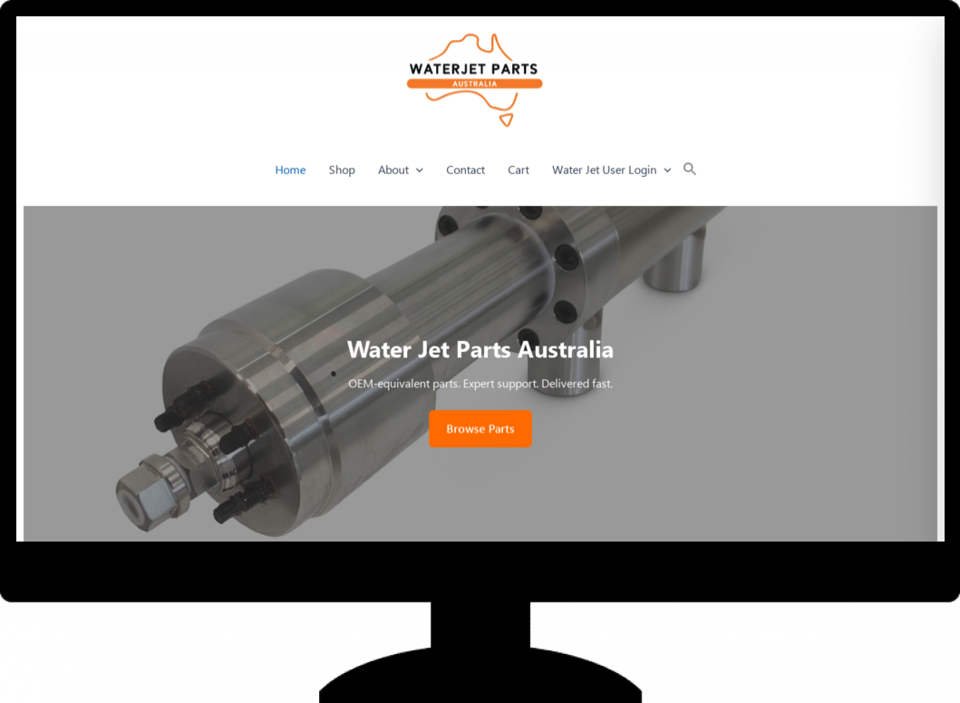 Our Portfolio 29 WaterJetPartsAustraliaWPAWebsiteBuild