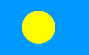 Oceania 30 Palau-Flag